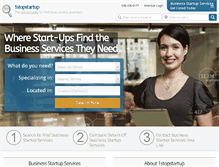 Tablet Screenshot of 1stopstartup.com